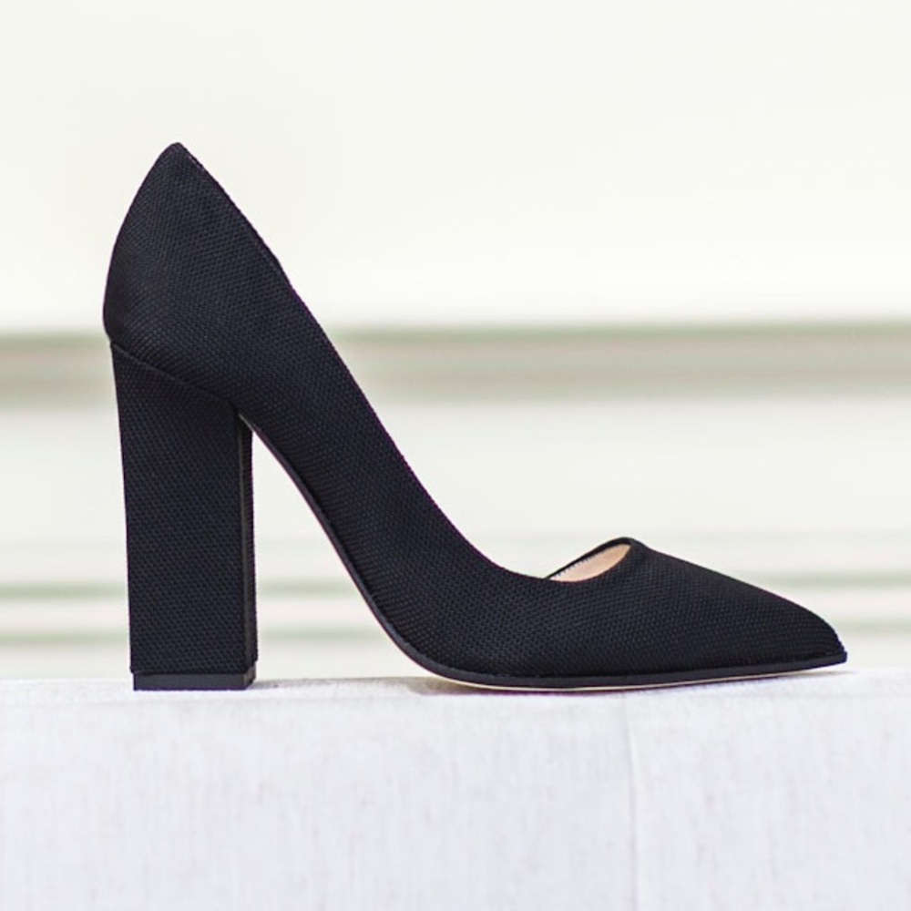 Emerson Fry Black Woven D’Orsay Pump - Size 38